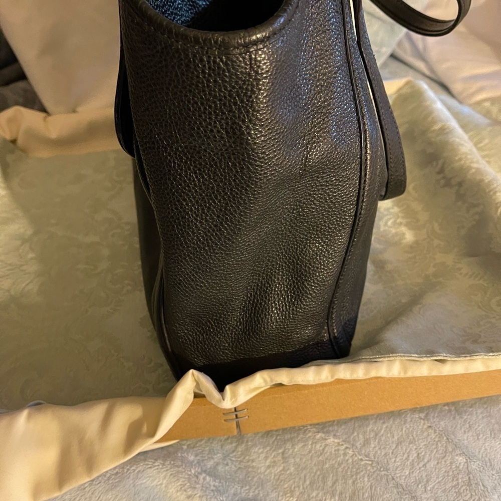 Tory Burch Shoulder Black Bag Pebbled Leather - Picture 8 of 9